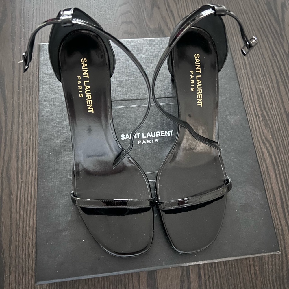 New Saint Laurent YSL Strappy Heels size 37.5